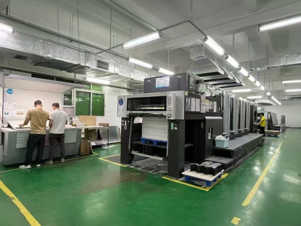 Heidelberg CD-102 4C offset press for CMYK printing, 4 printing units, installed at Color Creative Packaging China factory