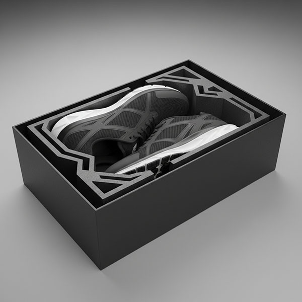Custom sneaker box with logo – athletic shoe packaging from Color Creative Packaging